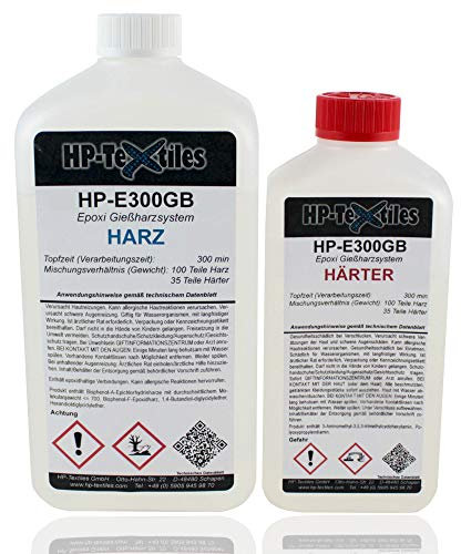 Epoxidharz klar mit Härter 8,1kg | Transparentes Gießharz speziell für Rivertable, Möbelbau und große Gießanwendungen | Lösemittelfrei und geruchsarm | Kunstharz zum Gießen | Epoxy Resin E300GB