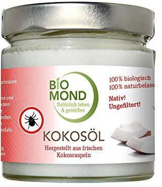 BIO Kokosöl Kokosbutter Bodybutter BIOMOND nativ 330 ml natürlicher ZECKENSCHUTZ Hautpflege Haarpflege 100% Virgin Coconut