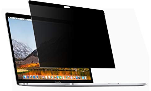 QDOS OptiGuard - Pellicola protettiva per display per MacBook Pro 15,4, protezione completa dello schermo con protezione della privacy, fissaggio magnetico