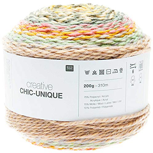Rico Design Garn, 200g, Acryl, Wolle, 100%, Tan