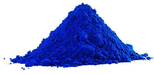 Eisenoxid Pulver Trockenfarbe Oxidfarbe Pigmentfarbe Pigmentpulver für Beton Estrich Zement Gips Putz Epoxidharz Boden Wand Garage etc. Blau - 5Kg