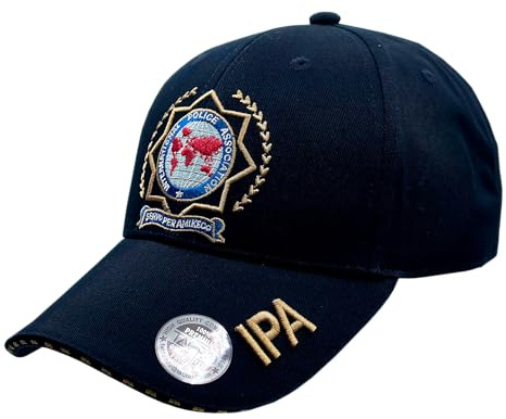 Tacro Gorra IPA International Police Association Unisex Policía Adulto Negra