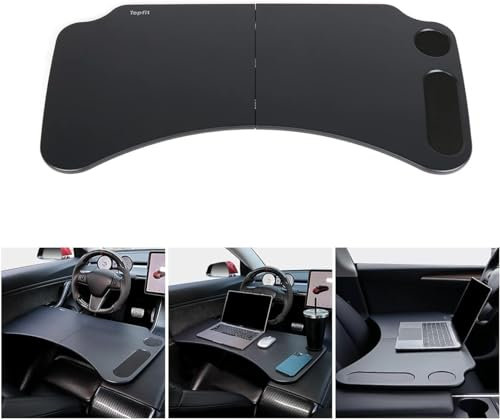BMZX Plateau de Table pour Volant de Repas Voiture,Plateau Bureau Ordinateur Workspace pour la Plupart des Véhicules Limousine SUV Pickup(Convient également pour les Accessoires Tesla Model 3 Model Y)