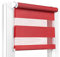 Fenster DEKOR - Rollos für Fenster Rot - Klemmfix Rollo ohne Bohren 120 x 60 cm - Doppelrollo mit einer breiten Auswahl an Größen und Farben - Blickdichte Rollos, einfach zu montieren