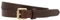 Gusti Gürtel Leder - Birte schlichter schmaler Ledergürtel mit goldener Schnalle Hüftgürtel Ziergürtel Accessoires Damen 100cm Braun Leder