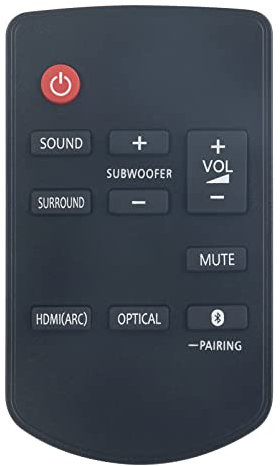 ALLIMITY N2QAYC000115 Fernbedienung Ersetzen für Panasonic Sound Bar SC-HTB488 SC-HTB498 SC-HTB688 SC-HTB488EBK SC-HTB488EGK SC-HTB488GAK SC-HTB488GJK SC-HTB498EBK SC-HTB688EBK SC-HTB688EGK