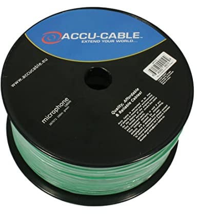 Accu Cable AC-MC/100R-G Microcable roll 100m, green
