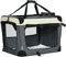 PawHut Hundebox faltbar Hundetasche Transporttasche mit Kissen 70 x 51 x 50 cm Hundetransportbox für kleine Hunde Reisetasche Haustiertransportbox Outdoor Grau