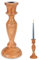 Vilde Kerzenhalter Kerzen-Halter Leuchter Kerzenleuchter Kerzenständer für eine Lange Kerze aus Holz 25,5 cm