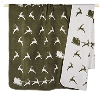 PAD - Decke, Kuscheldecke - Sledge - 60% Baumwolle, 40% Polyacryl - Farbe: grün - 150 x 200 cm