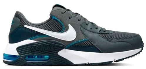 Nike Herren Air Max Excee Sneaker, Eisengrau Weiß Photo Blau Dunkel Obsidian, 41 EU