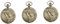 Mikikit 3 Stück Einzigartige Vintage-taschenuhr Mit Freiheitsstatue Kettenanhänger Legierung Quarzuhr Modeschmuck Zeitmessung Halskette