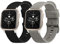 kwmobile 2X Sportarmband kompatibel mit Garmin Venu Sq 2 Music/Sq 2 Armband - Fitnesstracker Band Set aus TPU Silikon