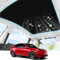 Sonnenblenden kompatibel mit T-esla 2021 2022 2023 Model Y Glasdach, Auto Schiebedach Glas Schatten faltbar Sonnenschirm Hitze isolieren Sonnenschirm Sonnenschutz (Black)