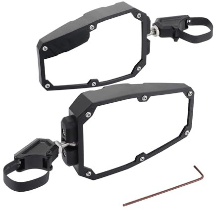 GOOFIT Offroad Polygon Einstellbare ATV UTV Rückansicht Seitenspiegel Ersatz Für Arctic Cat Polaris RZR Kwasaki Teryx Deere Gator Rhino YXZ RZR 2020 Motorrad Dune Buggy Strand Buggy