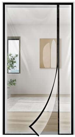 Skloopearg Magnetic Thermal Door Cover Self-Closing Screen Door,Fits Doors up to 34 x 80