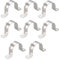 TOP-VIGOR 8Pcs 35mm(1.4) Rigid Pipe Strap, 2 Holes U Bracket Pipe Clips, 304 Stainless Steel Tube Strap Tension Clip Clamp Saddle Clip for Pipe Fixing