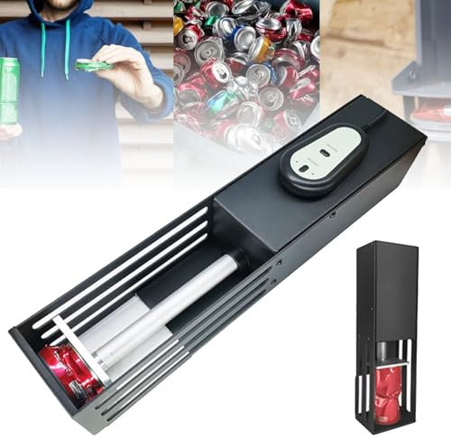 Electric Can Crushers, Automatic Can Breaker, Recycling 12-Ounce and 16-Ounce Aluminum Cans, Beer Cans, Beverage Cans, Eco-Friendly Heavy-Duty Smasher