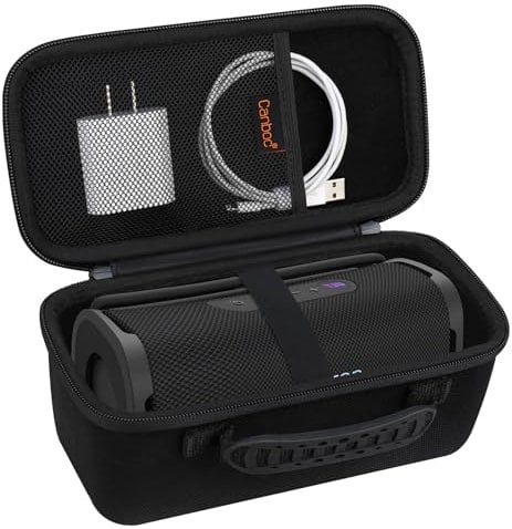 Canboc Hard Carrying Case Compatible with Sony ULT Field 1 Wireless Ultra Portable Bluetooth Compact Speaker, Mesh Pocket fits Charging Cable, Black (Case only)
