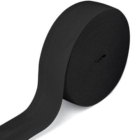 10 Meter Gummiband Schwarz 40 mm Breit Gummibänder Nähen dick Hosengummi Elastische Band gummizug Gummilitze stoffband zum Nähen sewing elastic band für DIY Handwerk, Kleidung (10 M-4 cm Schwarzer)