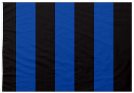 Bandiera Nero Blu a Strisce Verticali, 90x150 Cm, con 2 Occhielli neroazzurra