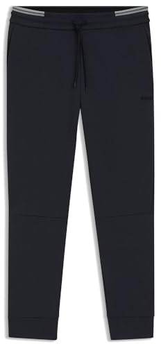 BOSS Men's Zone Jogging Bottoms Cotton Blend with Stripes, 402Black, XS