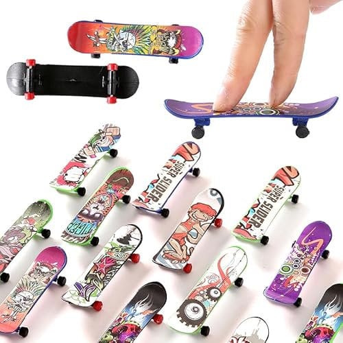Zuzer Finger Skateboard,50PCS Mini Fingerboard Skate Ramps Kit Fingerboard DIY Finger Skate Boarding Ultimate Sport Training Requisiten Spielzeug für Kinder