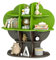 KEEPREAPER Bücherregal Kinder mit 4 Etagen Ablage, Kinderregal Montessori mit 12 offenen Fächern, Spielzeug-Organizer stehend für Kinderzimmer, 96x30x96cm(Grün Baum)