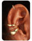 Ear Cuff Set für Damen Ohne Piercing - 4 Paar 14K Goldbeschichtete Ohrklemmen Fake Helix Nicht Verblassend Knorpel Ohrringe für Ungepiercte,Verstellbare Ohrmanschetten in Geschenkbox Gold-Schick