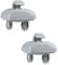 TPZORJX 2Pcs Clips Soporte de Gancho para Parasol Auto de Repuesto, Clip para Visera de Coche Compatible con A1 A3 A4 A5 Q3 Q5 (8E0 857 562) A7 B6 B7 B8 S4 S5(Gris)