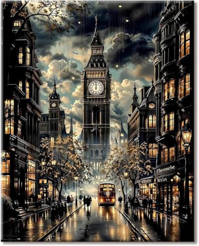 77iiAii Diamond Painting erwachsene, Diamant Painting Bilder Landschaft, 5D Diamond-Painting leinwand set 30x40cm, Als Geschenk zur Entspannung und Als Wanddeko