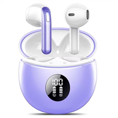 Bluetooth Kopfhörer, In Ear Kopfhörer Kabellos Bluetooth 5.4 Kabellose Kopfhörer mit 4 Mic, 2025 Kabellose Kopfhörer 50 Std ENC Noise Cancelling Earbuds Tiefer Bass, IP7 Wasserdicht Ohrhörer, USB-C