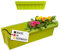 Hossi's Wholesale 2 Euro-Paletten Blumenkästen-Einsätze | mit Hängesystem zum Einhängen | 37,3cm Hellgrün | Pflanzkasten für Europalette Palette | Balkonkasten | Blumentopf | extrem stabil