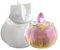 Taza de silicona de loto de almacenamiento de flores en forma de tarro de resina epoxi bolígrafo molde decoración del hogar