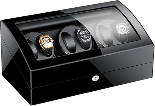 Xiaoxu Boîte de présentation de Montres avec Remontoir Automatique, capacité de remontage pour Hommes et Femmes (E, 6+7)