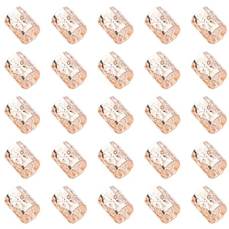 60 pieces 2.5 x 0.5 cm dreadlocks jewellery made of iron, metal braids jewellery for braids, adjustable hair rings, cuffs, hair beads, hair accessories, hair accessories for men and women, rose gold