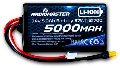 RadioMaster Akku 5000mAh 7.4V mit JST-XH und XT30 Steckern, passend für RadioMaster Boxer, TX12, TX15, TX15 MAX, GX12, TX16S Funkfernbedienungen