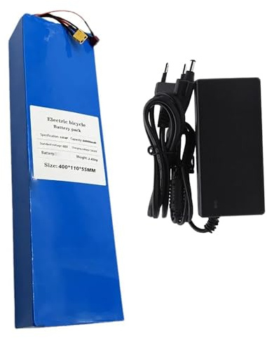 48V 20Ah E-Bike Batteries, 13S4P 48V 20Ah Lithium ION Battery Pack, Batterie Trottinette Électrique, with Built in BMS and Charger
