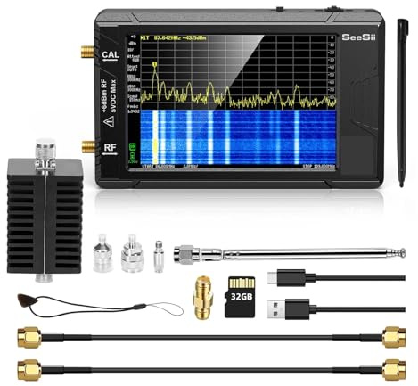 Spektrumanalysator, Ultra-analysator mit 25-W-Abschwächer, 4-Zoll-TFT-Display, 100 kHz bis 5,3 GHz, 32-GB-Karte, Version V0.4..1
