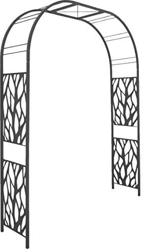 Louis Moulin Arche Premium Tube carré 25 Végétal 195x50x250 cm - Anthracite - Made in France