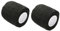 Qiorange 2 Stück Rollen Selbsthaftende Bandage Elastisch Sportbandage Schwarz (Schwarz 2 Pcs)