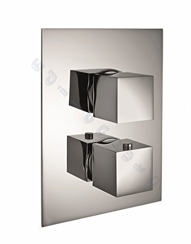 Palzzani miscelatore incasso doccia termostatico e deviatore 3 vie da 1/2 Young Track Qadra
