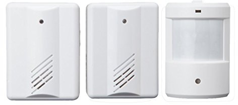 F Fityle Infrarot Durchgangsmelder Ladenglocke, Türglocke Bewegungsmelder mit Empfänger, Tür Türklingeln Kabellos, Ladentür Bewegungssensor Innen Tür Funkklingel für Wohnmobil, Zuhause, Garage