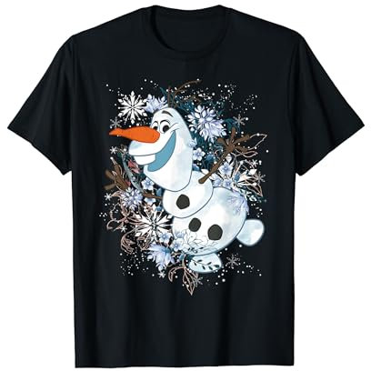 Disney Die Eiskönigin Olaf Tanzt in den Schneeflocken Grafik T-Shirt