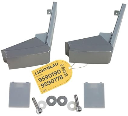 Lichtblau 2x Charnière Liebherr réfrigérateur pièce détachée n° 9590124, 9590178, 9590190 I Kit de charnière pour poignée porte réfrigérateur I Kit de réparation pour congélateur Liebherr