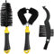 com-four® 3-teiliges Set Fahrrad-Reinigung passend für Fahrräder, Roller, Motorrad und Auto, Bürsten-Set für Fahrradkette, Kurbel, Kettenblatt, Rahmen und Reifen (3-TLG. Set)