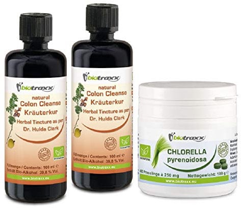 Biotraxx Hulda Clark GanzeKur mit Schwarzwalnuss, Gewürznelke, Wermut