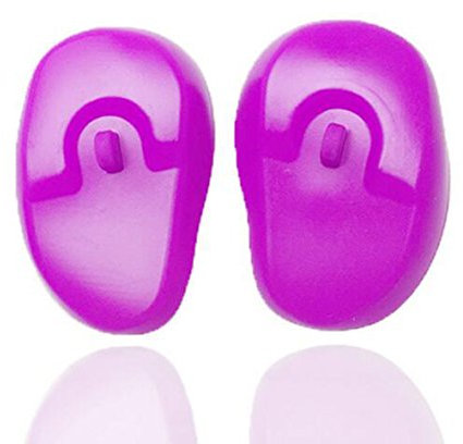 3 Paires Protège-oreilles réutilisables en silicone Couverture d'oreille de coloration de colorant de coiffure Protecteur de teinture pour les cheveux pour salon de coiffure (couleur aléatoire)