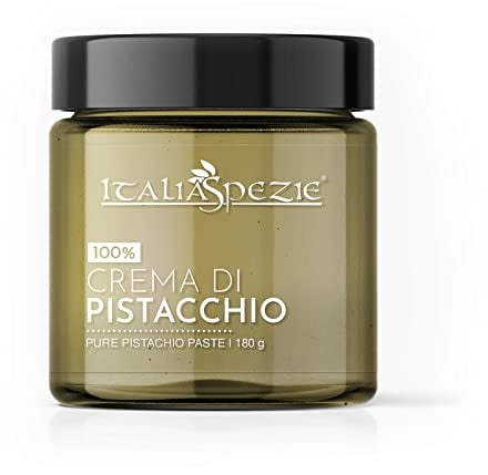 Crema di Pistacchio 100% pura senza additivi - Pasta di Pistacchio, Creme di frutta secca 100% - Italia Spezie