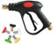 CHAVOR High Pressure Washer Short Gun, Power Washer Gun Kit, 5 Spray Nozzles and M22-14 Brass Inlet, 3000 PSI